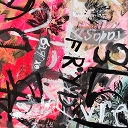 hot pink thumbnail Moira Cue painting